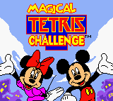 Magical Tetris Challenge (Game Boy Color) screenshot: Title screen.