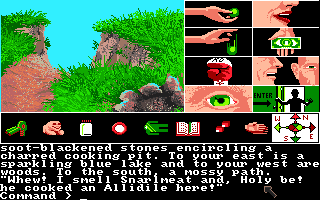 Tass Times in Tonetown (Amiga) screenshot: A cliff.