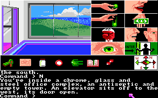 Tass Times in Tonetown (Amiga) screenshot: Inside the Tower.