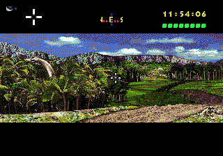 Jurassic Park (SEGA CD) screenshot: Brachiosaurs in the background.