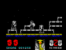 Cobra (ZX Spectrum) screenshot: A network of pipes
