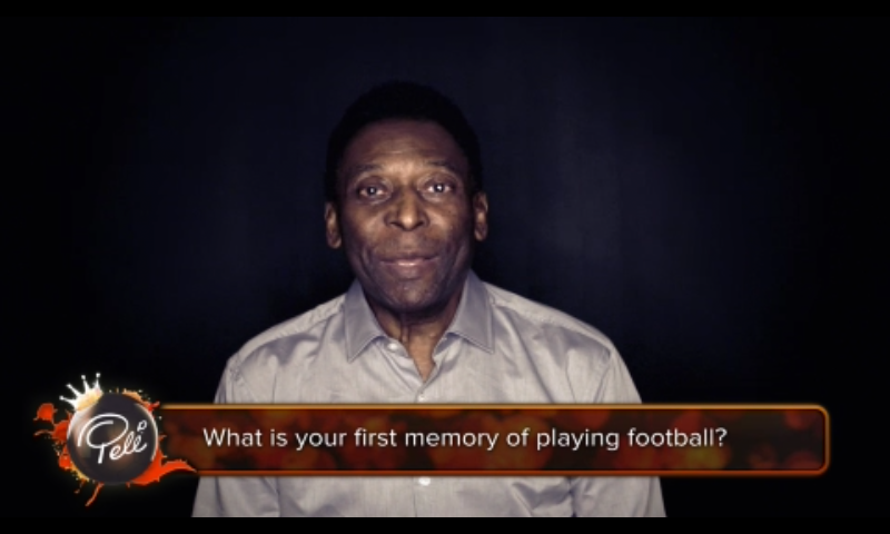 Pelé: King of Football (Android) screenshot: Here we can listen to Pelé telling his stories...