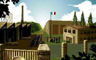 The Great War: 1914-1918 (Amiga) screenshot: If achieved score is spectacular player is also awarded with a medal.