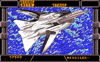 After Burner II (DOS) screenshot: Intro of plane