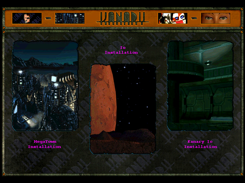 Zero Zone (Windows) screenshot: Information about several places the Kanary Corporation is responsible of