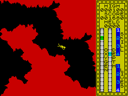 Scuba Dive (ZX Spectrum) screenshot: I bet this game was part of "Another World's" inspirational sources. It's a guess though, I'm not really stating anything. Off the record.