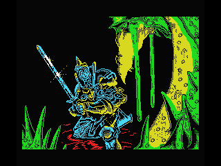 Camelot Warriors (MSX) screenshot: Title screen