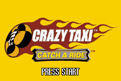 Crazy Taxi: Catch a Ride (Game Boy Advance) screenshot: Title screen.