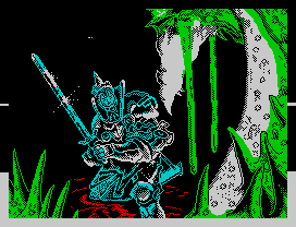 Camelot Warriors (ZX Spectrum) screenshot: Title Screen