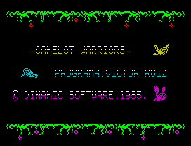 Camelot Warriors (ZX Spectrum) screenshot: Owls making advertising tasks