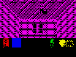 Werewolves of London (ZX Spectrum) screenshot: On a roof above it