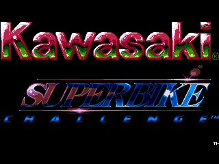 Kawasaki Superbike Challenge (Genesis) screenshot: Title screen