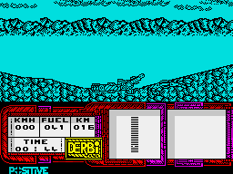 African Trail Simulator (ZX Spectrum) screenshot: Crash!