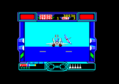 After Burner II (Amstrad CPC) screenshot: Stage 1