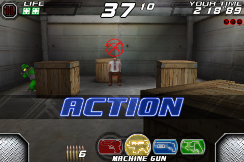 Time Crisis: 2nd Strike (iPhone) screenshot: The hostage