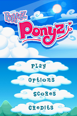 Bratz Ponyz (Nintendo DS) screenshot: Main Menu