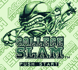 College Slam (Game Boy) screenshot: Title screen