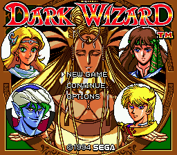 Dark Wizard (SEGA CD) screenshot: Title screen