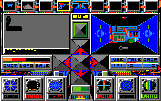 Slaygon (Amiga) screenshot: Power room with a key