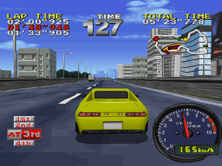 Tokyo Highway Battle (PlayStation) screenshot: Uchi Mawari track