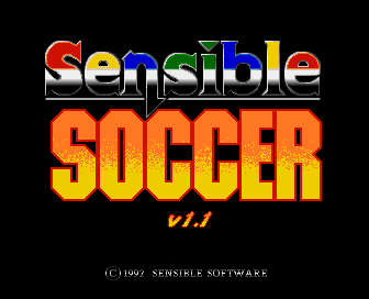 Sensible Soccer: European Champions - 92/93 Edition (Amiga) screenshot: Title screen
