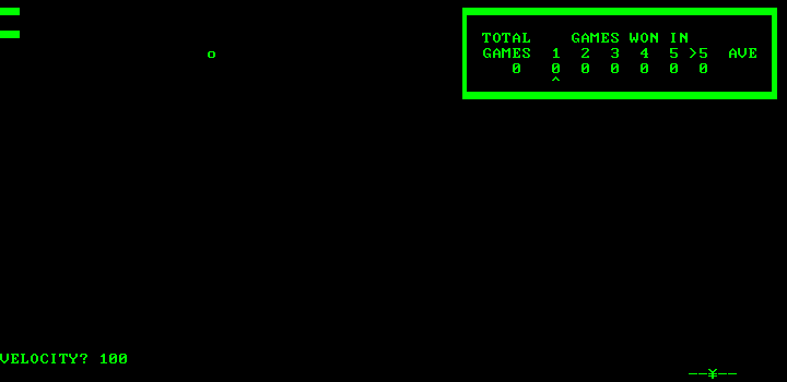 Ball (DOS) screenshot: Shoot!