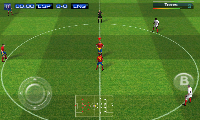 Real Soccer 2011 (Android) screenshot: Kick off