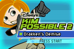 Kim Possible 2: Drakken's Demise (Game Boy Advance) screenshot: Title screen.