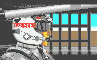 Days of Thunder (Atari ST) screenshot: Cockpit view