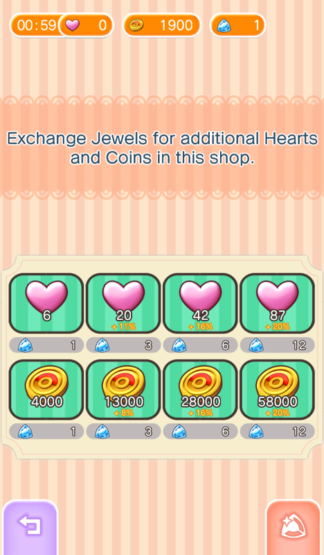 Pokémon Shuffle (Android) screenshot: I can buy things with my Jewels.