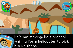 Kim Possible 2: Drakken's Demise (Game Boy Advance) screenshot: Before exploring the first level, Wade will talk quickly with Kim about the current circumstances...