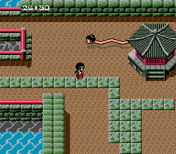 KiKi KaiKai (TurboGrafx-16) screenshot: Miss Long Neck