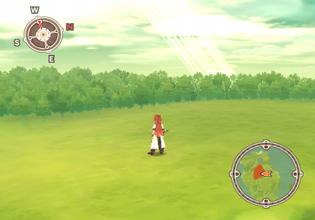 Tales of the Abyss (PlayStation 2) screenshot: So many trees, tehee