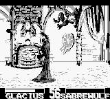 Killer Instinct (Game Boy) screenshot: Glacius definitively "liquidizes" the wolf-man forever!