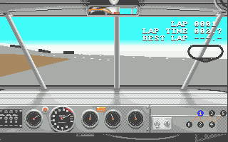 Days of Thunder (Atari ST) screenshot: Starting to qualify