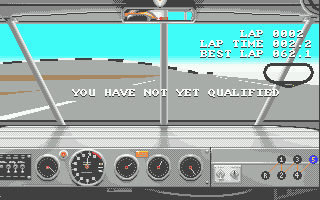 Days of Thunder (Atari ST) screenshot: Too slow so far