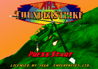AH-3: ThunderStrike (SEGA CD) screenshot: Title Screen