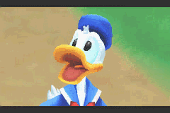 Kingdom Hearts: Chain of Memories (Game Boy Advance) screenshot: Donald Duck