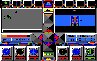 Slaygon (Amiga) screenshot: A robot guard