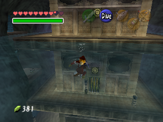 The Legend of Zelda: Ocarina of Time (Nintendo 64) screenshot: Dreaded Water temple