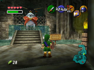 The Legend of Zelda: Ocarina of Time (Nintendo 64) screenshot: In Zora's Domain