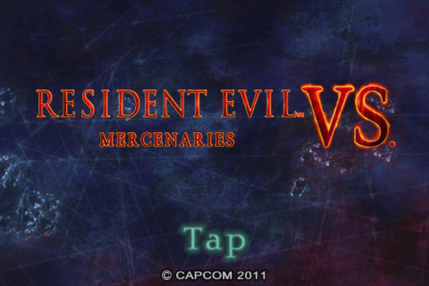 Resident Evil: Mercenaries VS. (iPhone) screenshot: Title screen