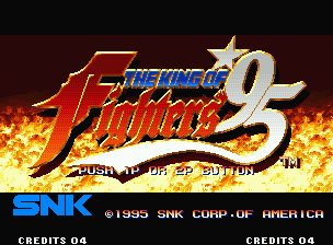 The King of Fighters '95 (Neo Geo) screenshot: Title screen.