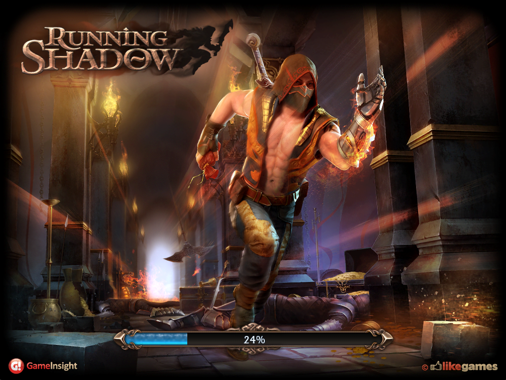 Running Shadow (iPad) screenshot: Loading screen