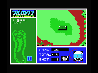 Albatross (MSX) screenshot: Next hole