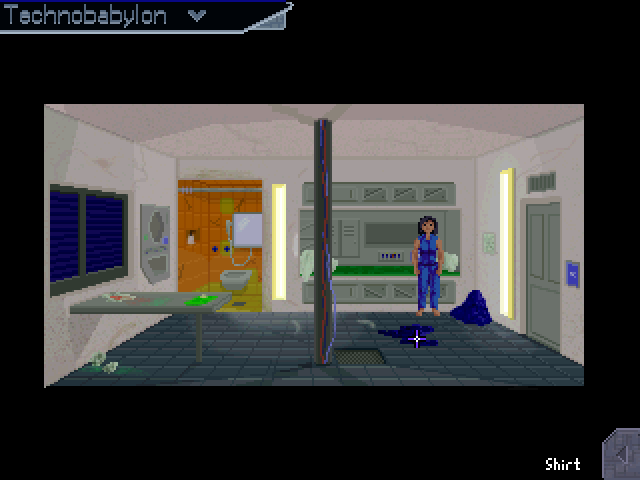 Technobabylon: Part 1 - The Prisoner of Fate (Windows) screenshot: Your apartment