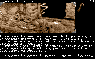 La Diosa de Cozumel (Amiga) screenshot: "Teacher's office"