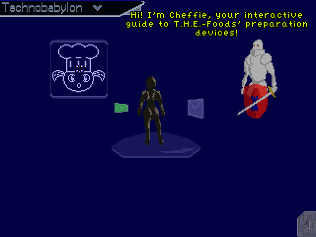 Technobabylon: Part 1 - The Prisoner of Fate (Windows) screenshot: or the food machine
