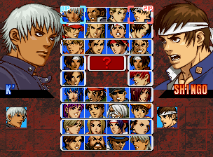 The King of Fighters '99: Millennium Battle (Neo Geo) screenshot: Character Select