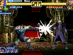 The King of Fighters '99: Millennium Battle (Neo Geo) screenshot: Maxima VS. Krizalid